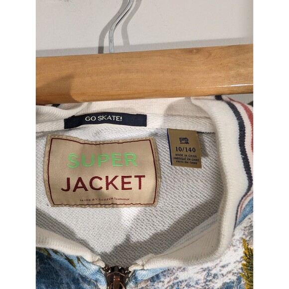 Scotch & Soda Super Jacket Kids Sz 10 Nature Full Zip Bomber Varsity - Picture 4 of 11